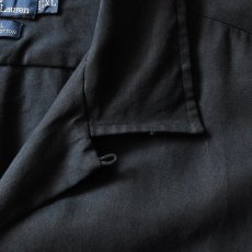 画像5: 1990s Polo by Ralph Lauren"CALDWELL"オープンカラーシャツ　 "ポニー無しオールブラック"　 表記XL  (5)