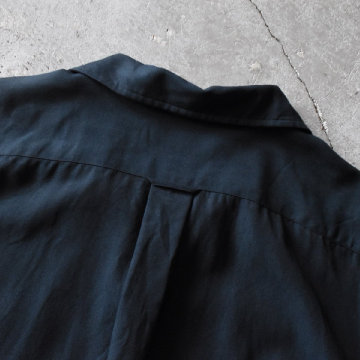 画像10: 1990s Polo by Ralph Lauren"CALDWELL"オープンカラーシャツ　 "ポニー無しオールブラック"　 表記XL  (10)