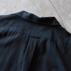 画像10: 1990s Polo by Ralph Lauren"CALDWELL"オープンカラーシャツ　 "ポニー無しオールブラック"　 表記XL  (10)
