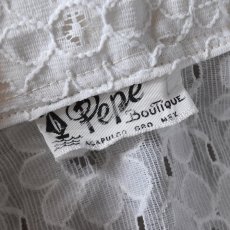画像3: 1970s PEPE BOUTIQUE レースシャツ　 実寸L  (3)