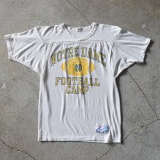 画像1: 1980s Champion ナンバリングフットボールTシャツ　 "NOTRE DAME"　 表記L  (1)