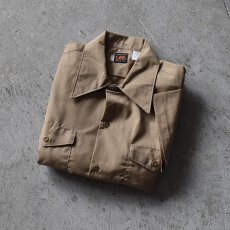 画像1: DEAD STOCK　 1970s Lee 半袖ワークシャツ　 "MADE IN USA"　 表記15-15 1/2  (1)