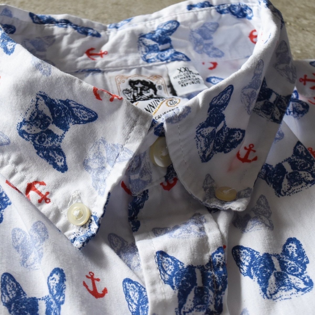 画像5: 1990s KENNINGTON 半袖総柄シャツ　 表記XXL  (5)
