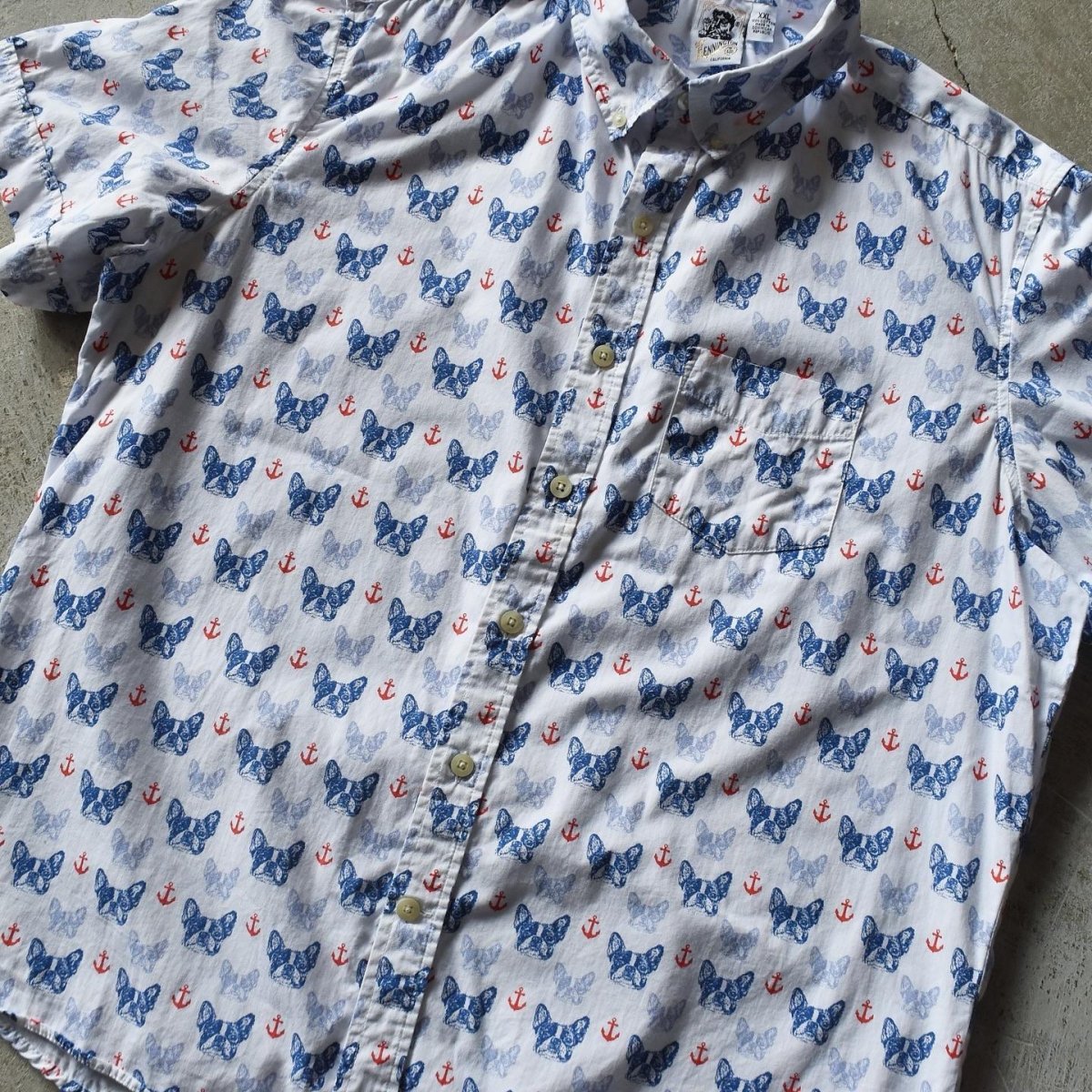 画像7: 1990s KENNINGTON 半袖総柄シャツ　 表記XXL  (7)