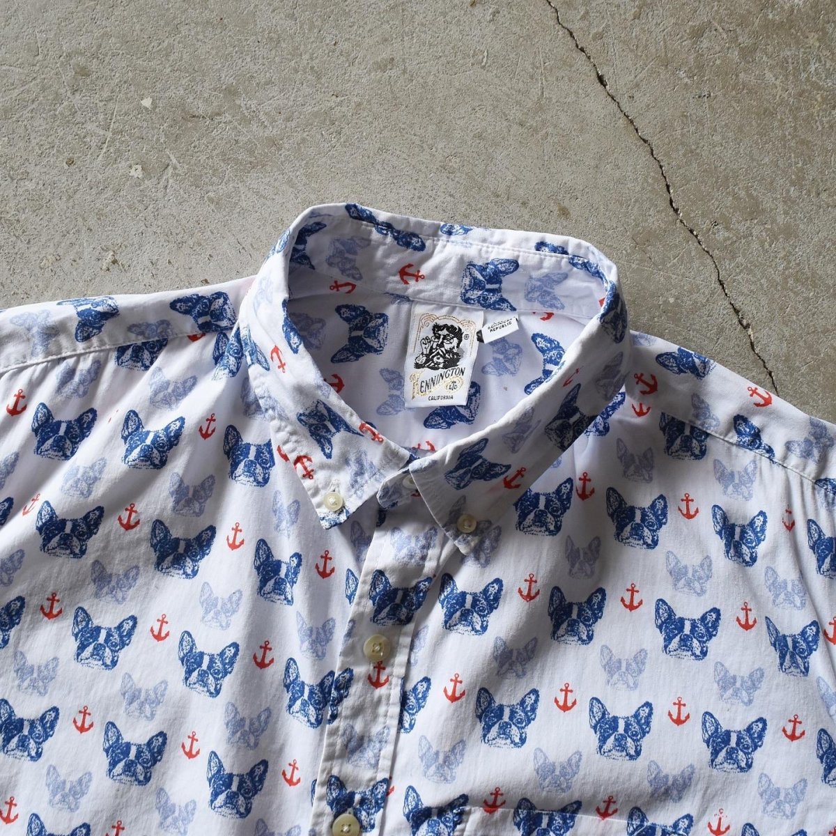 画像4: 1990s KENNINGTON 半袖総柄シャツ　 表記XXL  (4)
