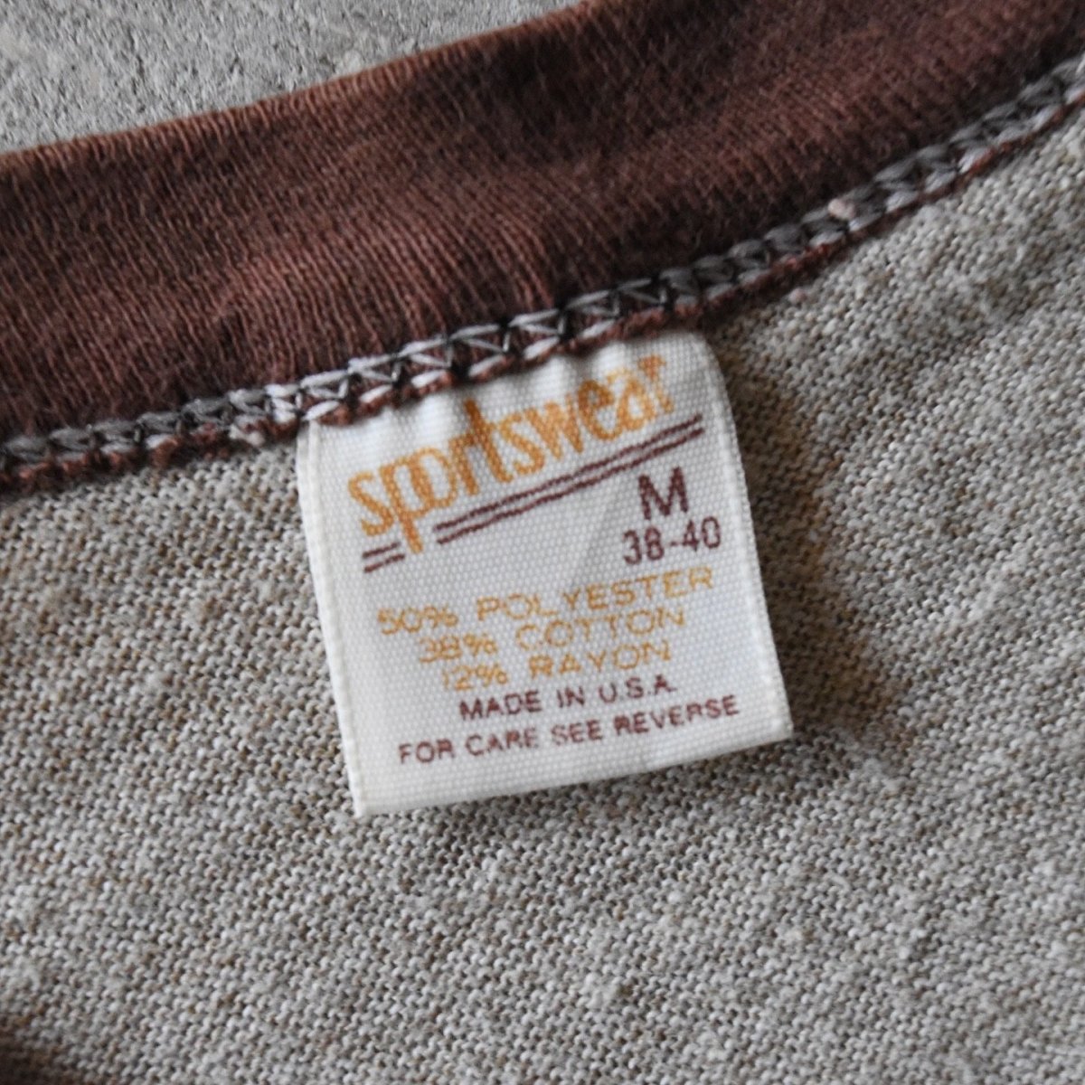 画像2: 1980s ATLANTIC CITY 杢リンガーTシャツ　 "MADE IN USA"　 表記M  (2)