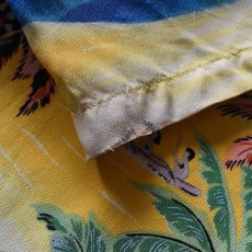 画像14: 1950s POLYNESIAN SPORTSWEAR ハワイアンシャツ　 "ちりめんレーヨン"　 実寸ML  (14)