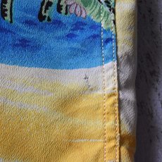 画像16: 1950s POLYNESIAN SPORTSWEAR ハワイアンシャツ　 "ちりめんレーヨン"　 実寸ML  (16)