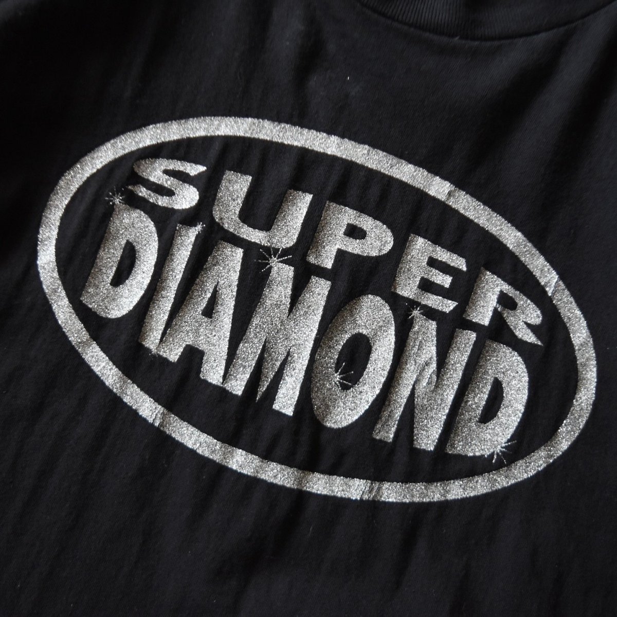 画像4: 1990s SUPER DIAMOND ラメプリントTシャツ　 "MADE IN USA"　 表記XL  (4)