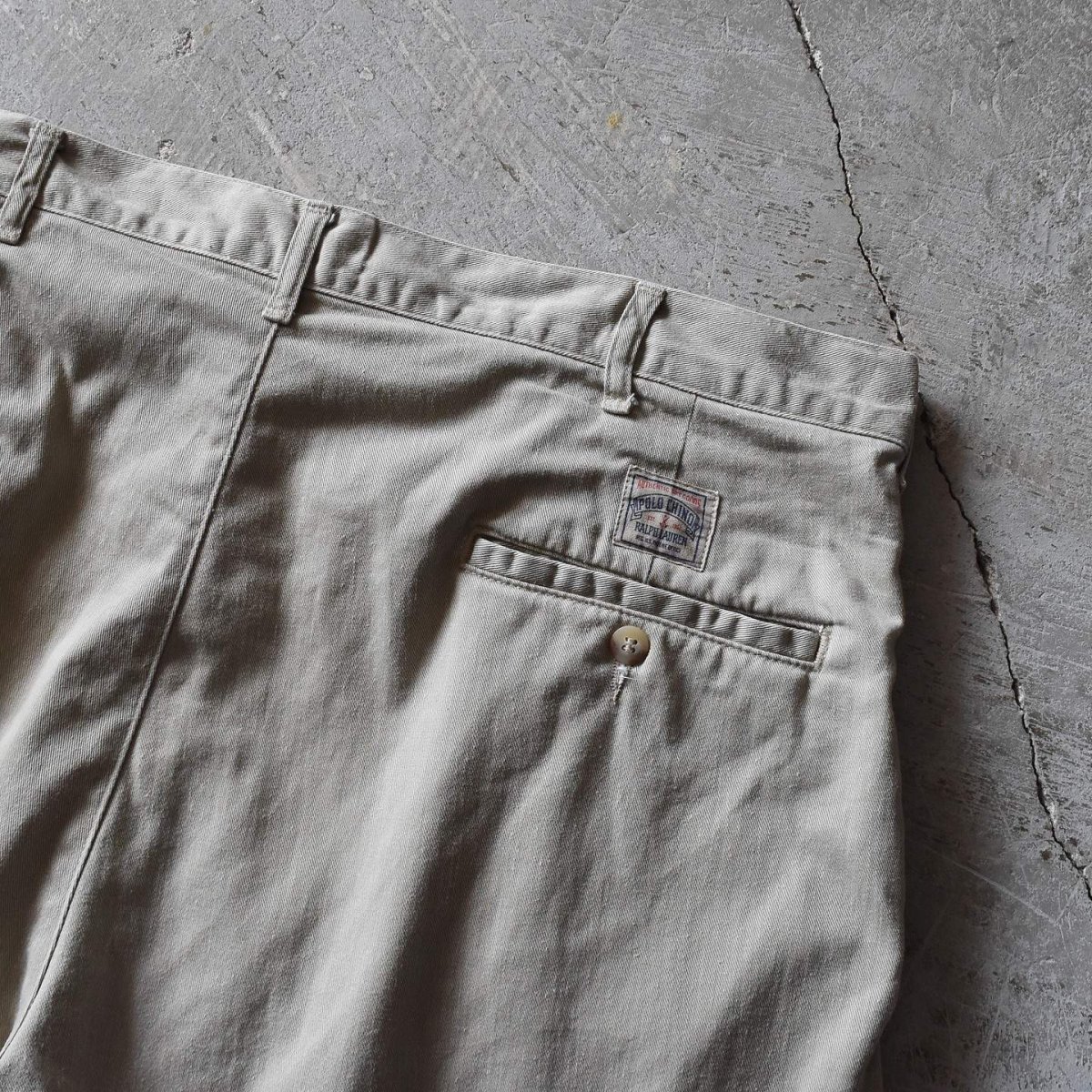 画像9: 1990s Polo by RalphLauren POLO CHINO チノショーツ　 "MADE IN USA"　 表記W36  (9)