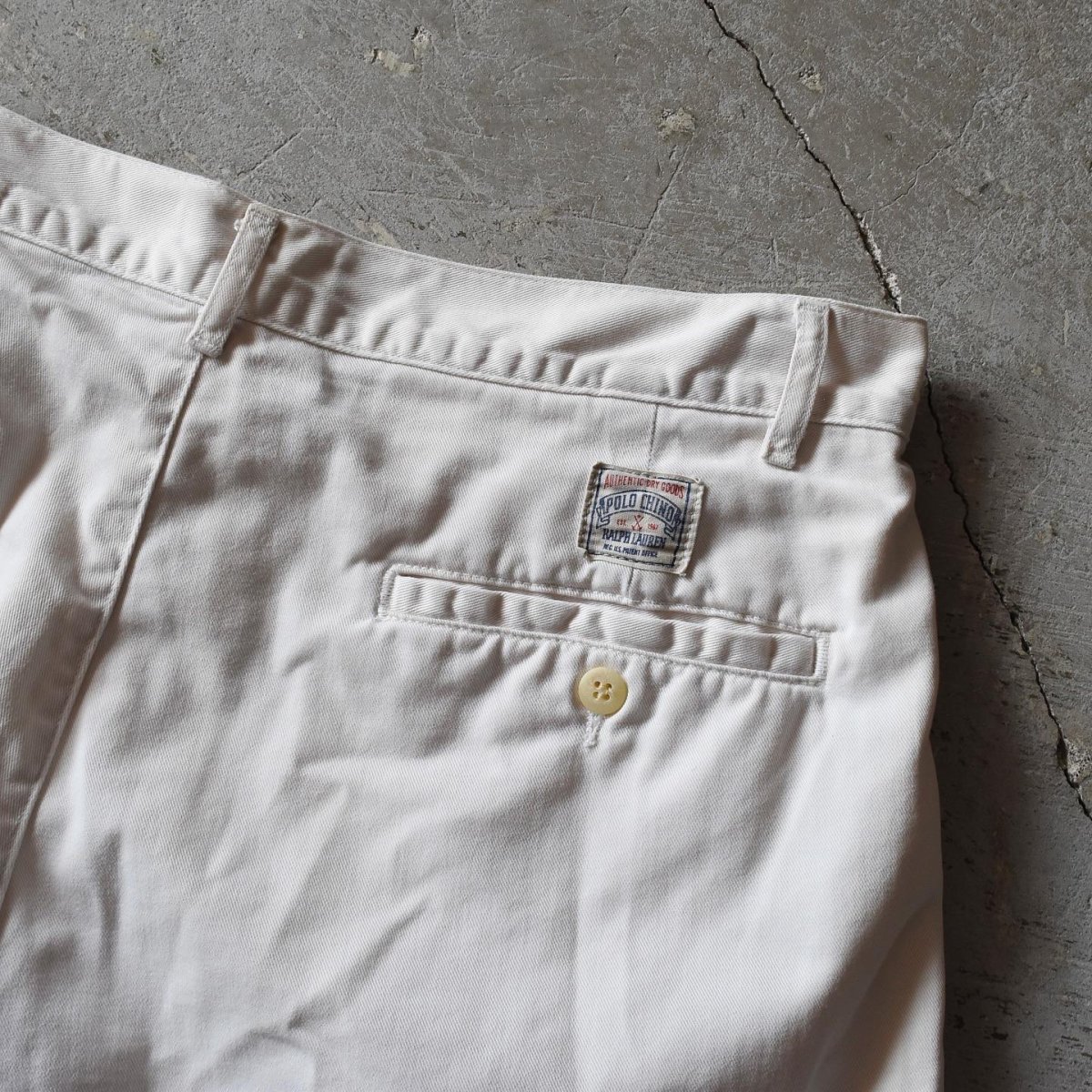 画像9: 1990s Polo by RalphLauren POLO CHINO チノショーツ　 "MADE IN USA"　 表記W31  (9)