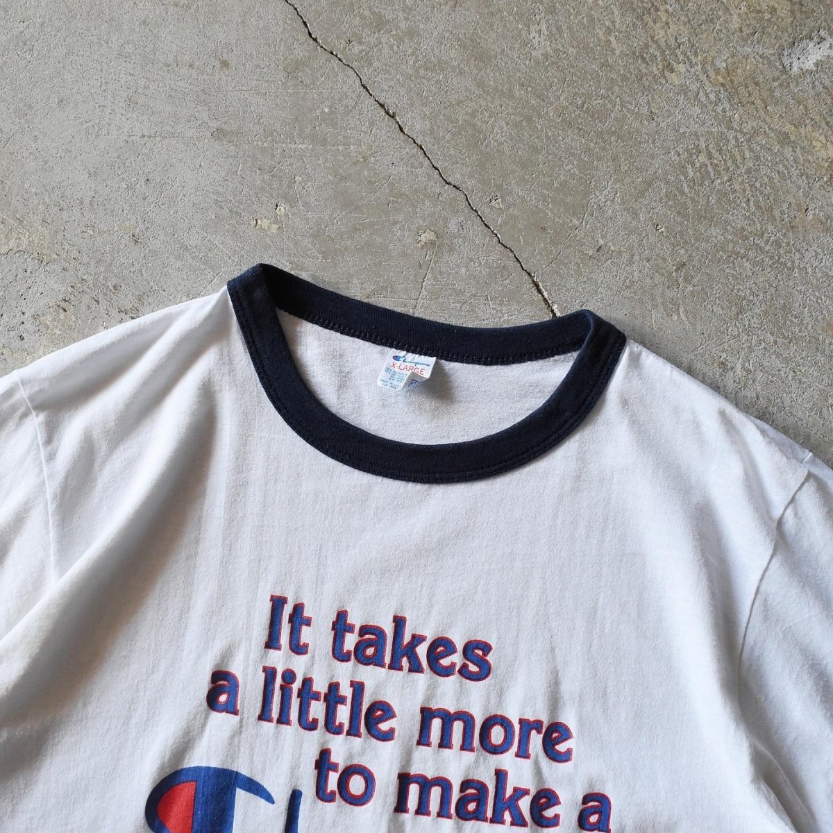 画像3: 1980s Champion リンガーTシャツ　 "MADE IN USA"　 表記XL  (3)