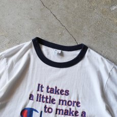 画像3: 1980s Champion リンガーTシャツ　 "MADE IN USA"　 表記XL  (3)