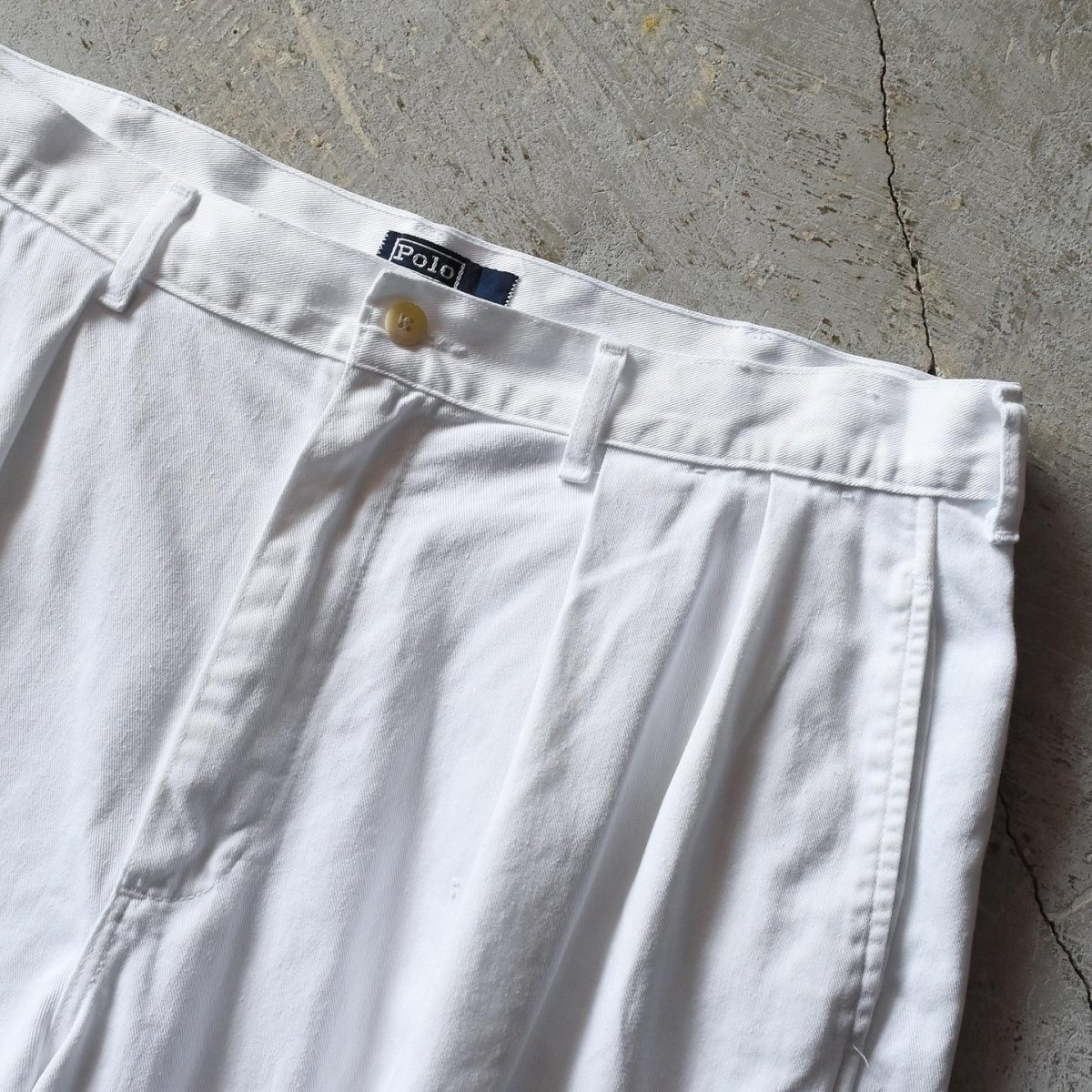 画像8: 1990s Polo by RalphLauren POLO CHINO チノショーツ　 "MADE IN USA"　 表記W36  (8)