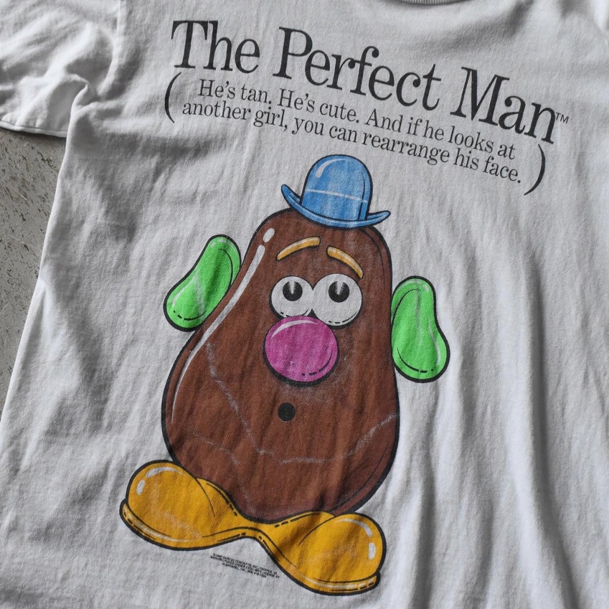 画像5: 1990s Mr.POTATO HEAD "The Perfect Man" ジョークTシャツ　 表記M  (5)