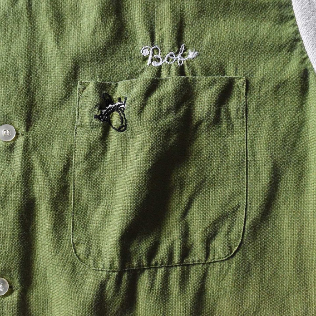 画像7: 1960s HILTON ボーリングシャツ　 "チェーンステッチ"　 表記XL  (7)