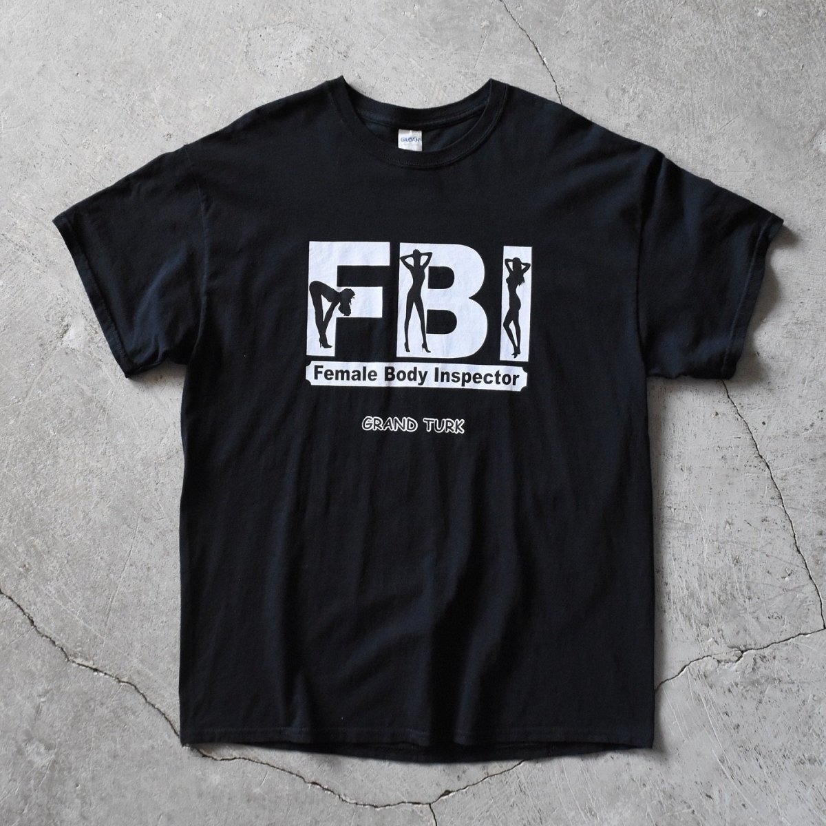 画像1: FBI "Female Body Inspector" エロTシャツ　 表記XL  (1)