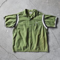 画像1: 1960s HILTON ボーリングシャツ　 "チェーンステッチ"　 表記XL  (1)