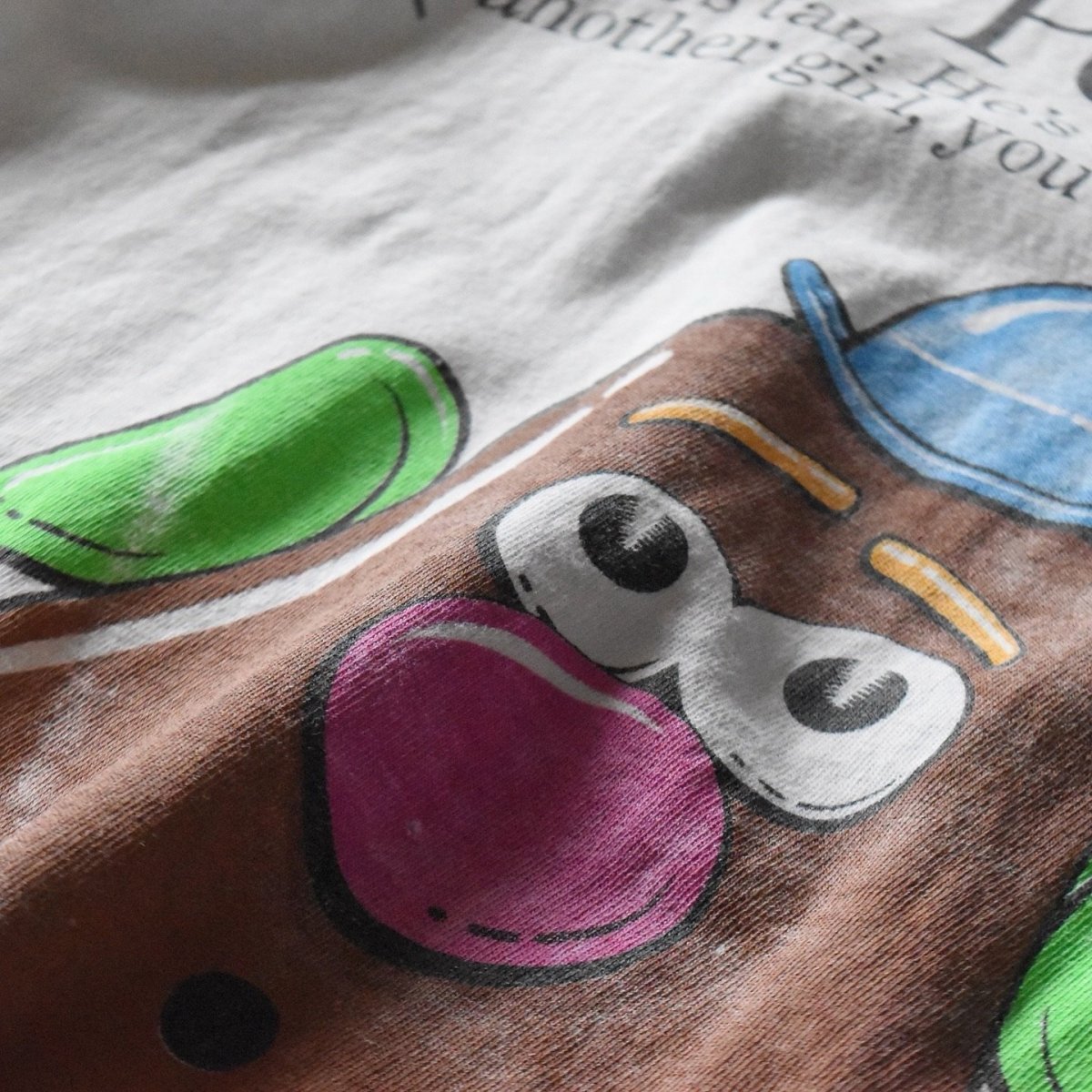 画像8: 1990s Mr.POTATO HEAD "The Perfect Man" ジョークTシャツ　 表記M  (8)
