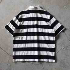 画像2: Polo by Ralph Lauren ラガーシャツ　 "ワイドボーダー＆ステンシル"　 表記XL  (2)