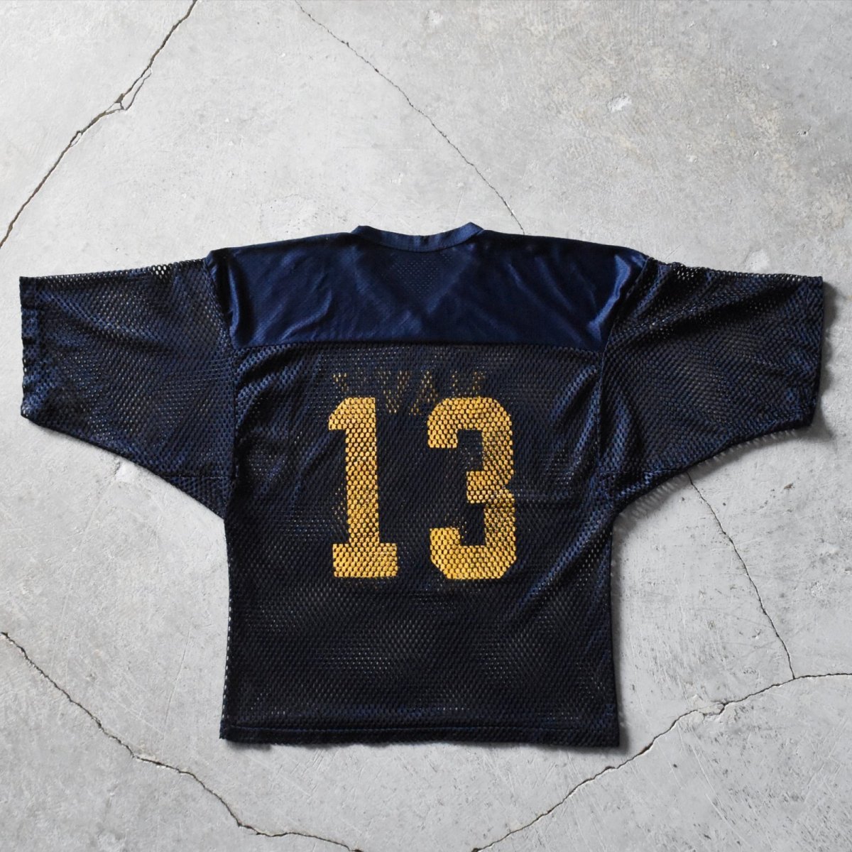 画像2: US.NAVY メッシュフットボールTシャツ　 "MADE IN USA"　 実寸L  (2)