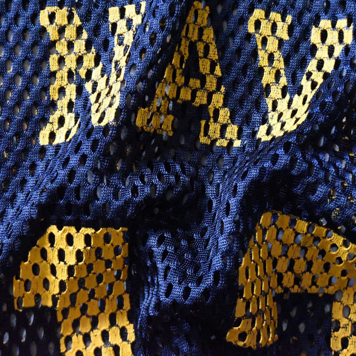 画像7: US.NAVY メッシュフットボールTシャツ　 "MADE IN USA"　 実寸L  (7)
