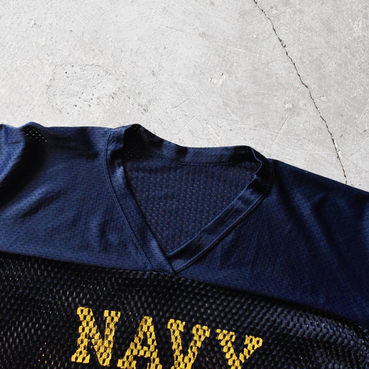 画像3: US.NAVY メッシュフットボールTシャツ　 "MADE IN USA"　 実寸L  (3)