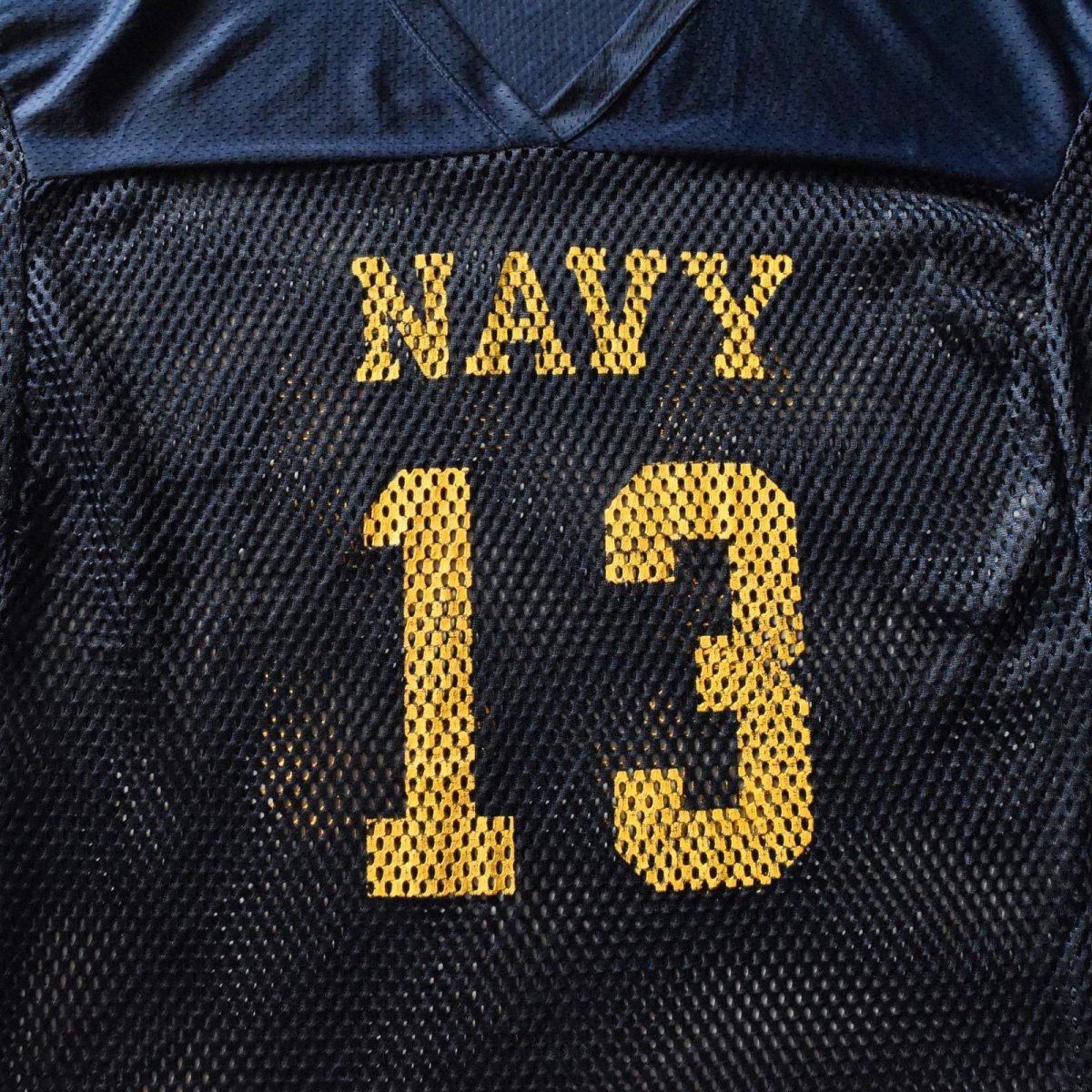 画像4: US.NAVY メッシュフットボールTシャツ　 "MADE IN USA"　 実寸L  (4)