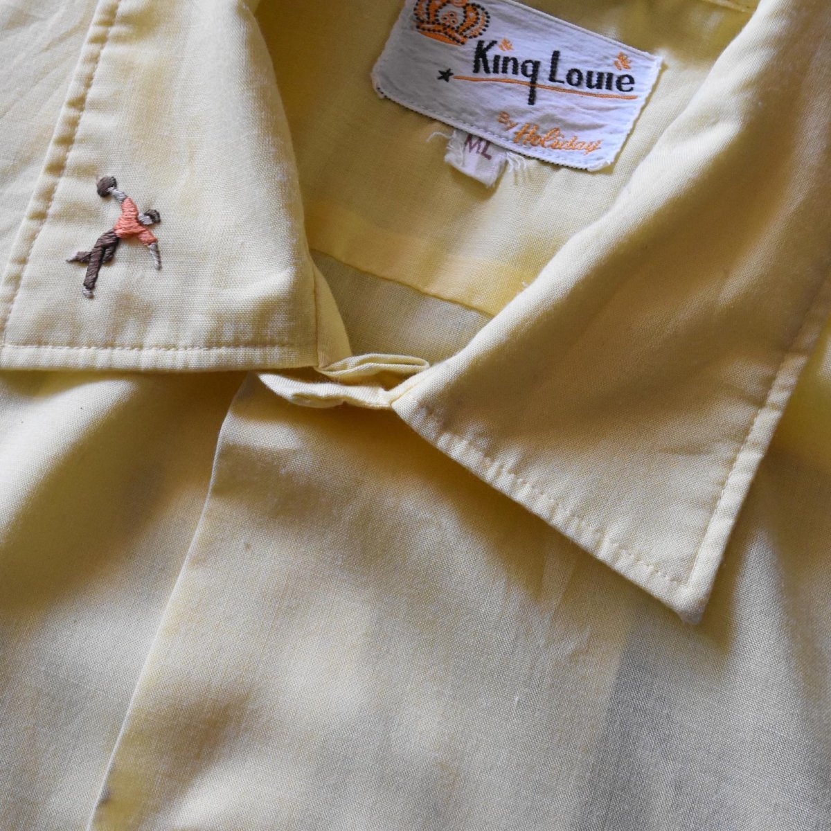 画像6: 1960s〜 King Louie ボーリングシャツ　 "MADE IN USA"　 表記ML  (6)