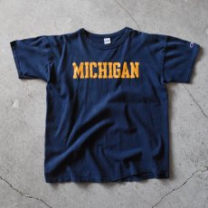 画像1: 1980s Champion "MICHIGAN" カレッジTシャツ　 "MADE IN USA"　 表記XL  (1)