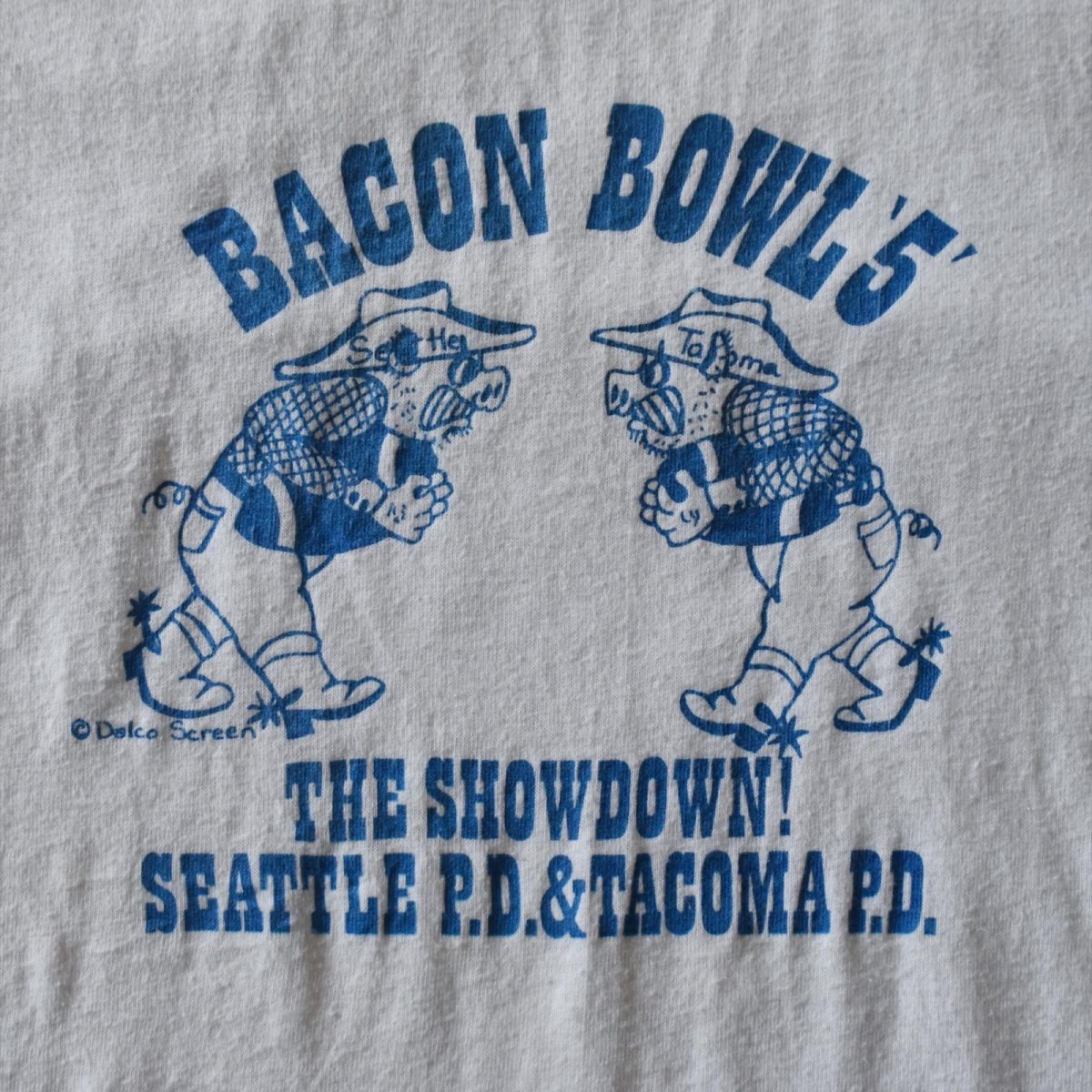 画像4: 1980s BACON BOWL リンガーTシャツ　 "MADE IN USA"　 表記XL  (4)