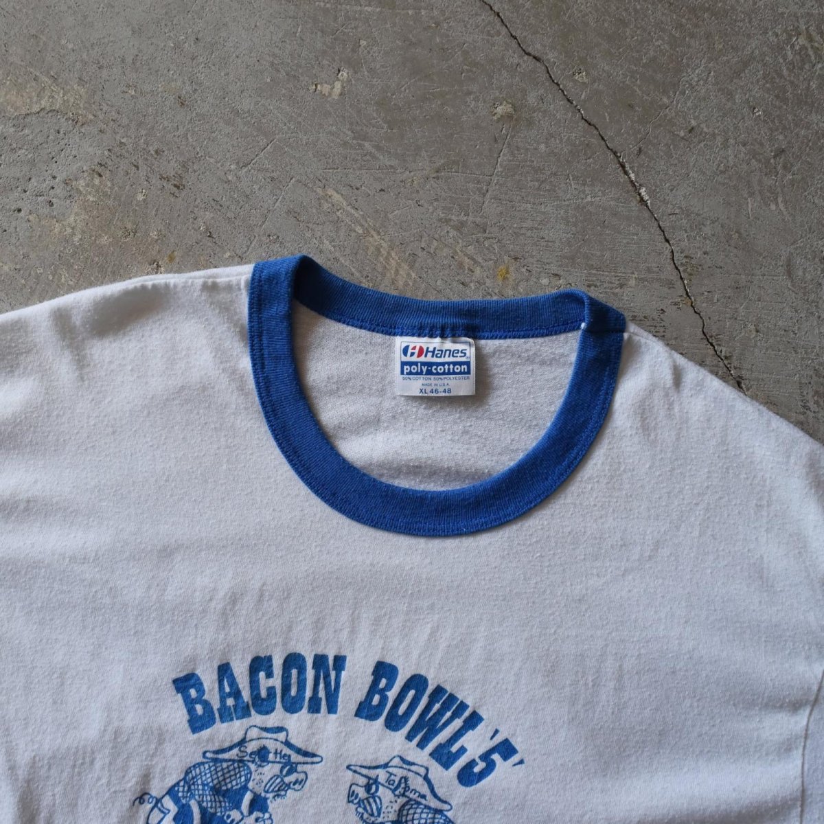 画像3: 1980s BACON BOWL リンガーTシャツ　 "MADE IN USA"　 表記XL  (3)
