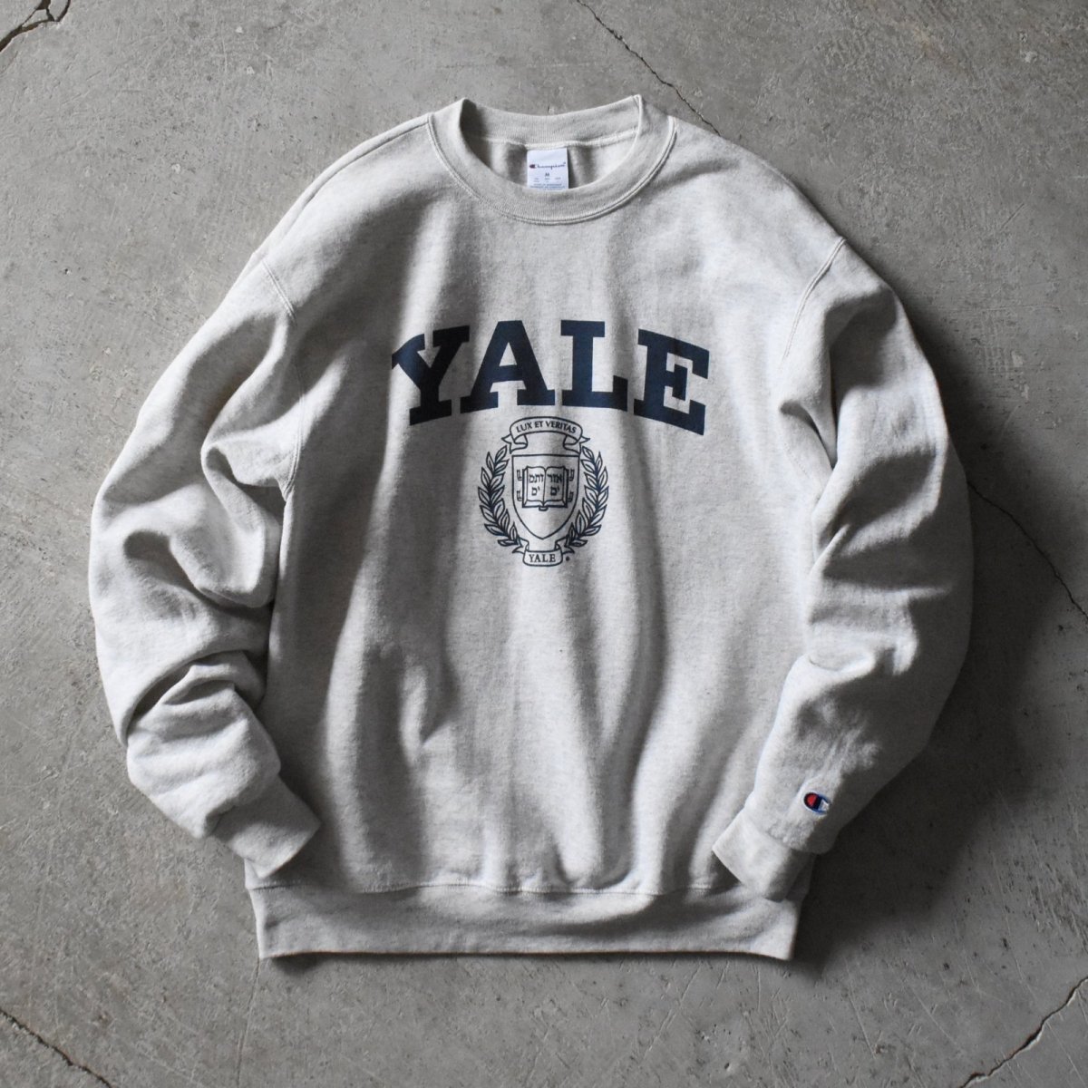 画像1: Champion "YALE" カレッジスウェット　 表記M  (1)