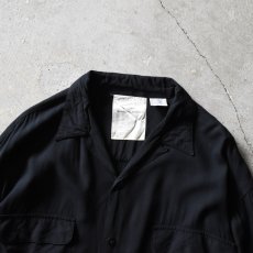 画像4: 1990s INDEX MEN オープンカラーレーヨンシャツ　 "BLACK"　 表記M  (4)