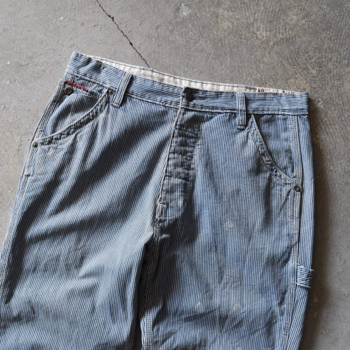 画像7: 1990s Ralph Lauren ヒッコリーペインターパンツ　 表記W34 L30  (7)