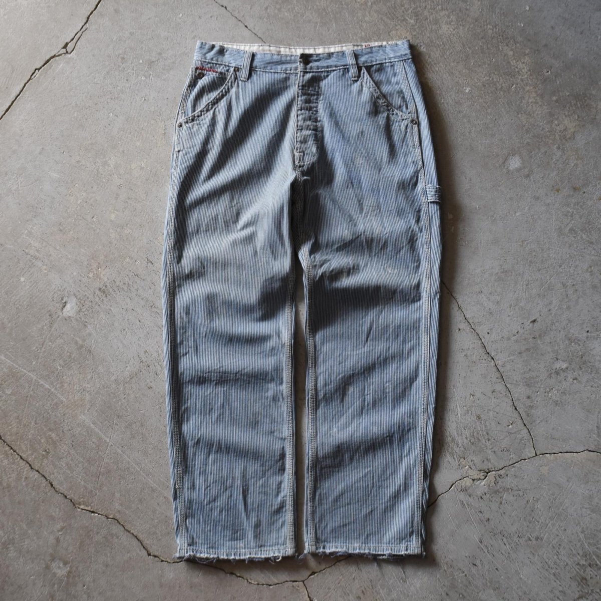 画像2: 1990s Ralph Lauren ヒッコリーペインターパンツ　 表記W34 L30  (2)
