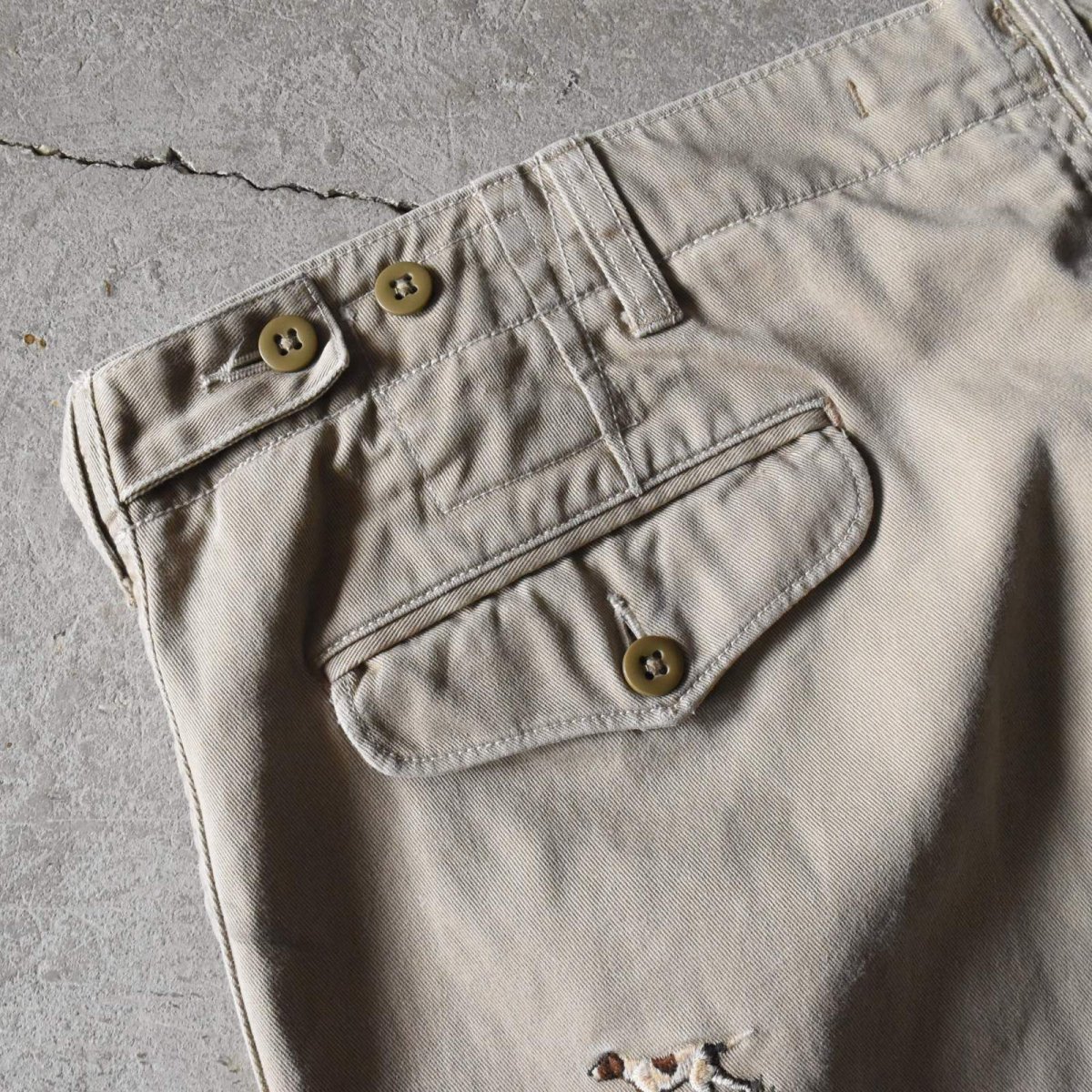 画像17: 90s Polo by Ralph Lauren チノトラウザー　 "犬刺繍"　 表記W36 L30  (17)