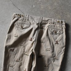 画像5: 90s Polo by Ralph Lauren チノトラウザー　 "犬刺繍"　 表記W36 L30  (5)