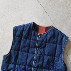 画像7: 1990s Levi's リバーシブルキルティングデニムベスト　 表記L  (7)