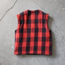 画像4: 1990s Levi's リバーシブルキルティングデニムベスト　 表記L  (4)