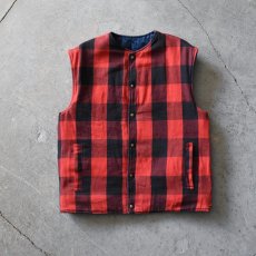 画像3: 1990s Levi's リバーシブルキルティングデニムベスト　 表記L  (3)