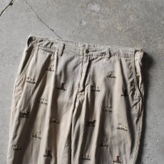 画像16: 90s Polo by Ralph Lauren チノトラウザー　 "犬刺繍"　 表記W36 L30  (16)