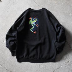画像2: 1990s HARLEQUIN N.G. カエル アートスウェット　 "MADE IN USA"　 表記XXL  (2)