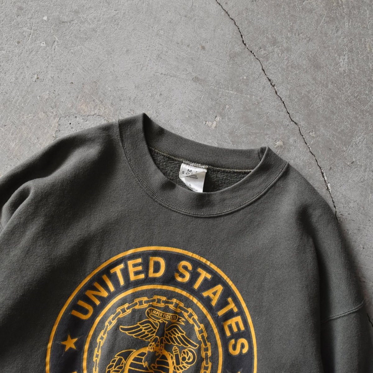 画像4: USMC スウェット　 "MADE IN USA"　 表記L  (4)