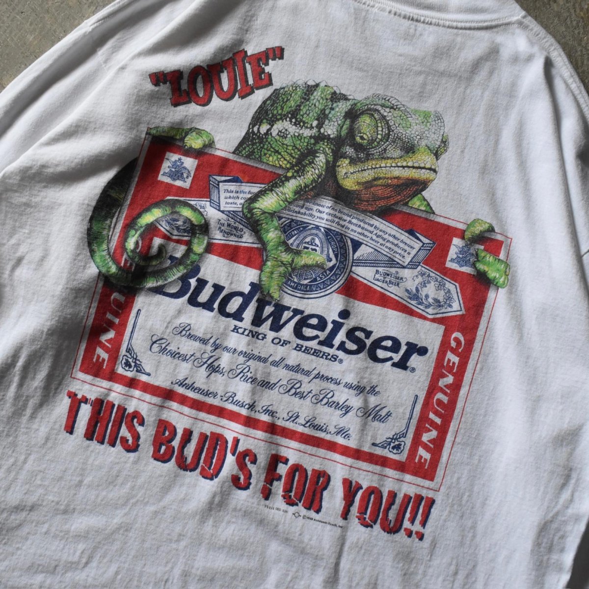 画像7: 1990s Budweiser 長袖カメレオンTシャツ　 "MADE IN MEXICO"　 表記XXL  (7)