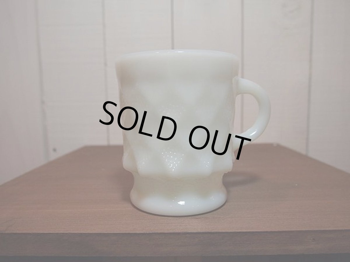 画像1: 70s-80sFireKing(ファイヤーキング)キンバリーマグ・ホワイト (1)