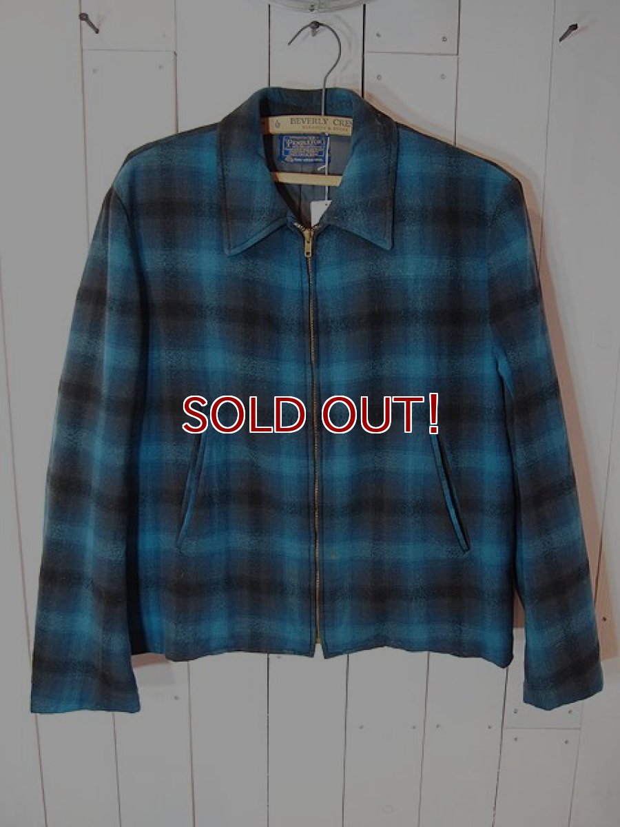 画像1: 1960s【PENDLETON】オンブレーチェックウールジャケット (1)