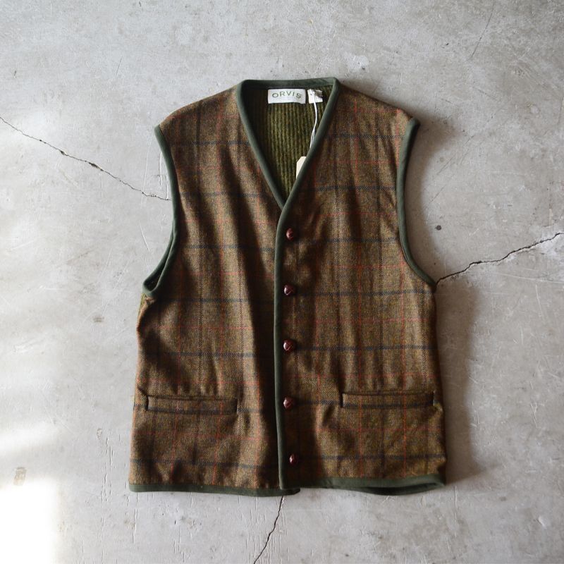 新着!!〝90s ORVIS WOOL VEST〟一般販売開始です。