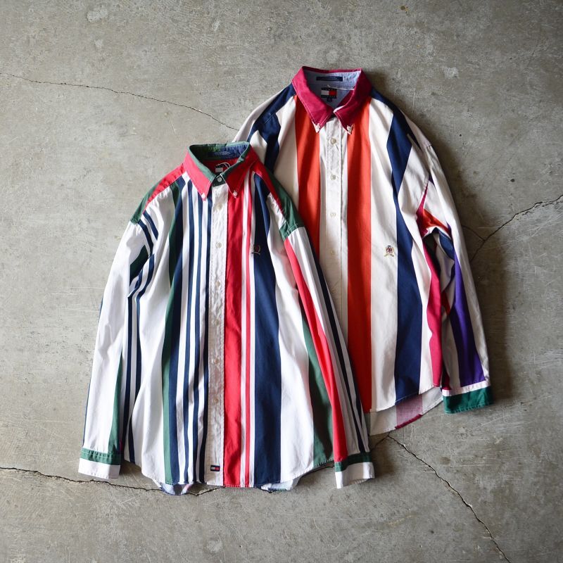 新着!!〝90s TOMMY HILFIGER STRIPED SHIRT〟一般販売開始です。