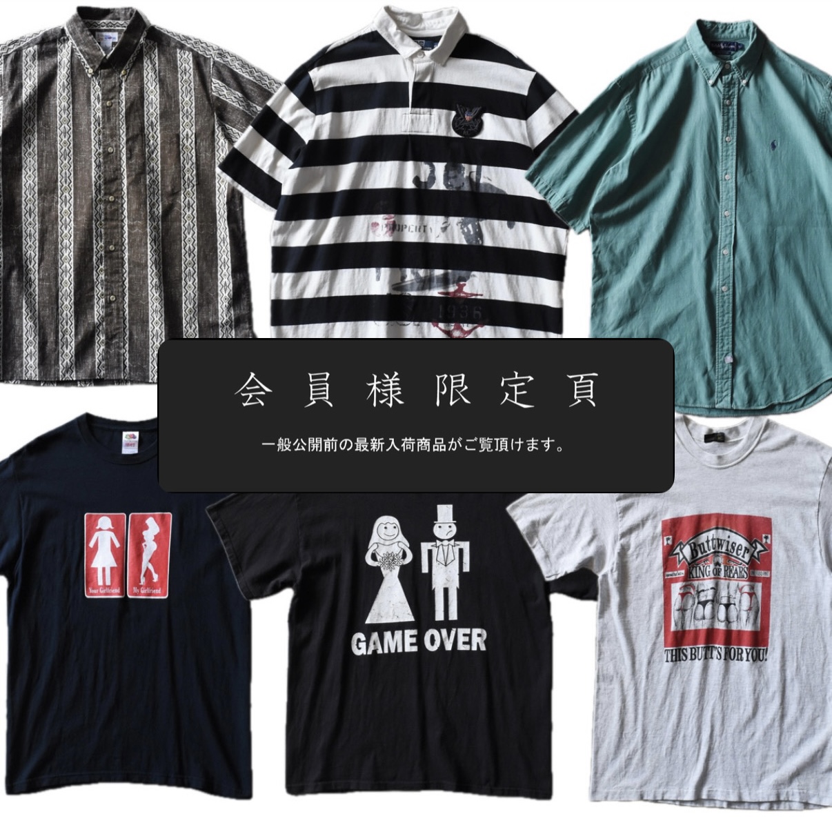 会員限定ページ更新｜新入荷6点追加しました